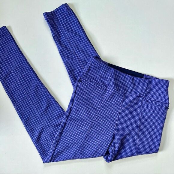 Betabrand Purple Houndstooth Pants Small Long - Picture 2 of 9